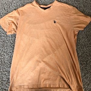 V-neck polo shirt sleeve shirt